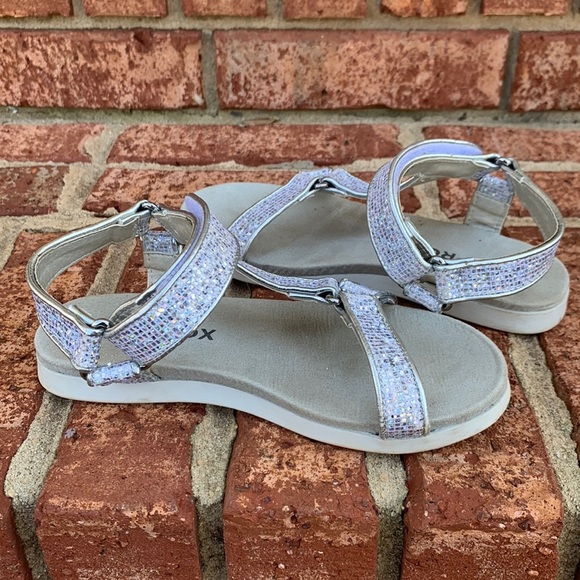 sprox Other - LITTLE Girls Size 13 - sandals- sliver-glitter